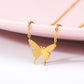 simple butterfly necklace
