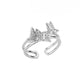 silver butterfly ring